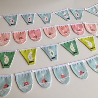 ant or ladybird pre school number bunting by halfpinthome