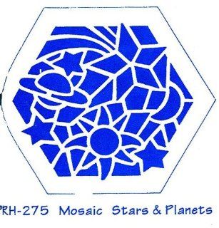 Heritage Handcrafts Stencil   Mosaic Stars & Planets