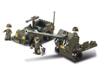 Sluban Land Forces Super Power Antiaircraft Flak 138 Pieces Building Block Set Lego Compatible Toys & Games