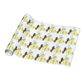 Pekingese Celebration Balloons Wrapping Paper