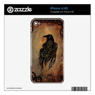 Clockwork Raven iPhone 4S Decal