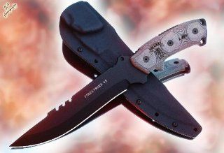 Tops Knives Fire Strike Knife Model FS45  Fixed Blade Camping Knives  Sports & Outdoors