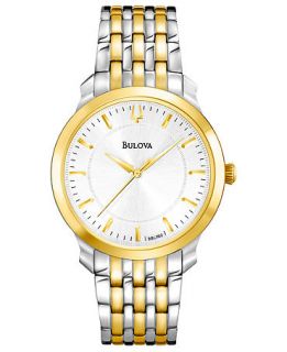 Bulova Womens Two Tone Stainless Steel Bracelet Watch 32mm 98L160   Watches   Jewelry & Watches