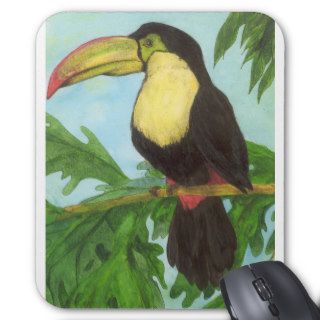 Tropical Toucan Bird Art Mouse Pads