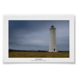 Lighthouse in Iceland Poster
