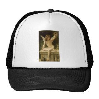 The Prisoner, Bouguereau, Vintage Victorian Angel Mesh Hat