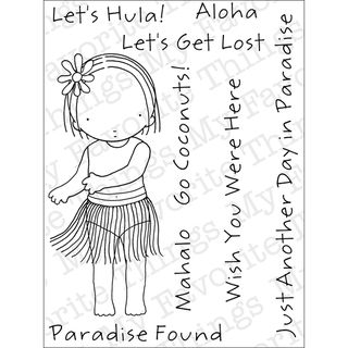 My Favorite Things Pure Innocence Clear Stamps 3"X4" Sheet Hula Girl Clear & Cling Stamps