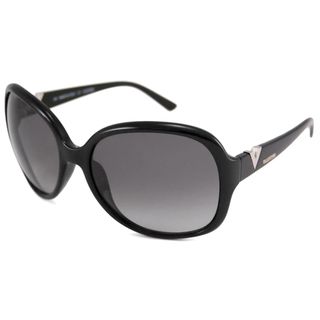 Valentino Women's Black V612S Rectangular Sunglasses Valentino Designer Sunglasses