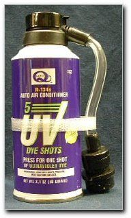R134a UV Leak Detector, 5 Dye Shots, 2.1 oz. (332) Automotive