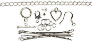 Cousin Jewelry Basics Starter Pack, Silver, 134 Piece