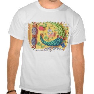 Ms 134 Illuminated letter `P' decorated with flowe T shirt