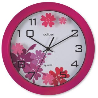 Opal Luxury Time Products Caliber Designer Wall Clock in Pink