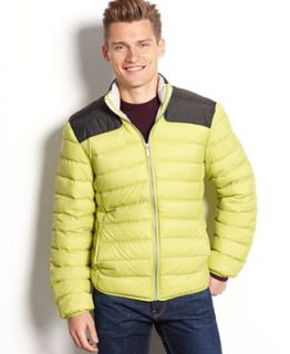 Calvin Klein Coat, Logo Lightweight Puffer Coat   Coats & Jackets   Men