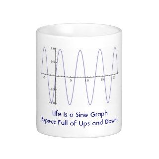 Life is a Sine Graph Coffee Mugs