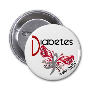 Diabetes BUTTERFLY 3 Button