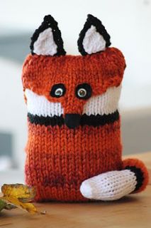friendly fox knitting kit by the little knit kit company