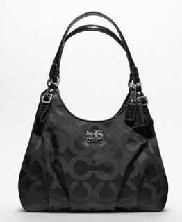 COACH MADISON OP ART SATEEN MAGGIE SHOULDER BAG   Handbags & Accessories