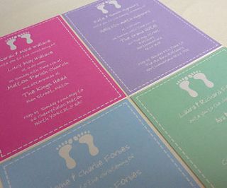 personalised christening/blessing invitations by little cherub design