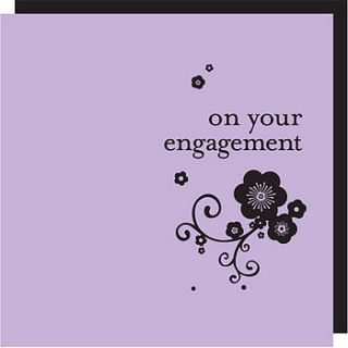 engagement card with love by oboe