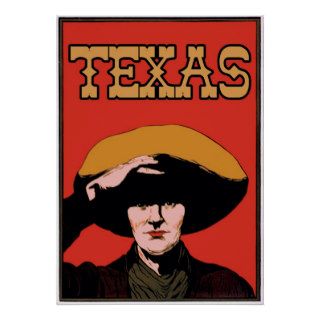 Texas Cowboy Print