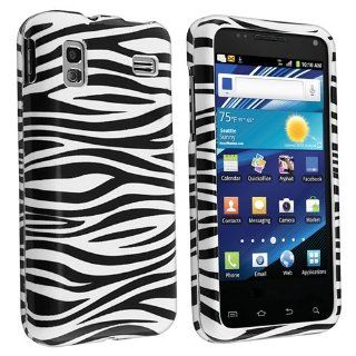 Eagle Cell PISAMI927G128 Stylish Hard Snap On Protective Case for Samsung Captivate Glide i927   Retail Packaging   Zebra Black/White Cell Phones & Accessories