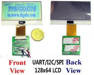 SerialUART/IIC/I2C/SPI 128x64 12864 Slim Graphic LCD Module for Arduino/PIC/AVR Electronics