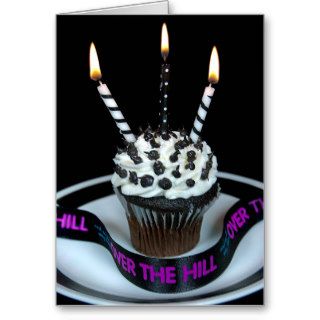 Over the Hill Birthday Cupcake Cards