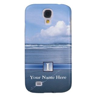 I – Monogram – Spectacular Ocean Waves and Beach Samsung Galaxy S4 Case