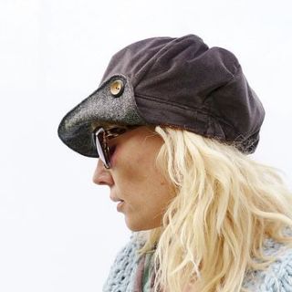 velvet and tweed newsboy hat by moaning minnie