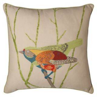 Threshold™ Embroidered Bird Toss Pillow (18x18)