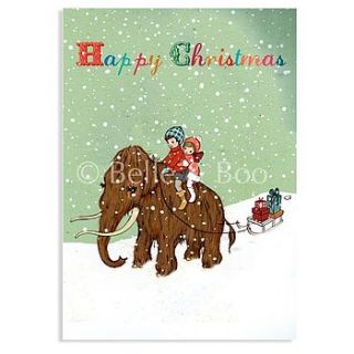 winter woolly christmas card by belle & boo