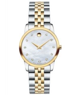 Movado Womens Swiss Concerto Two Tone Stainless Steel Bracelet Watch 27mm 0606703   Watches   Jewelry & Watches