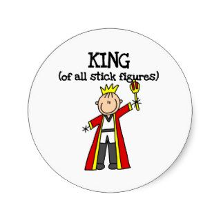 King of Stick Figures Sticker