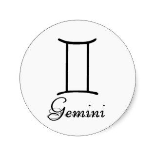 Gemini Symbol Stickers