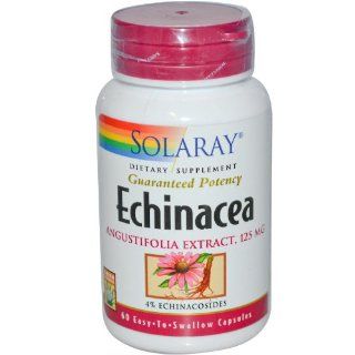 Echinacea Angustifolia Extract 125mg Solaray 60 Caps Health & Personal Care