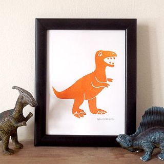 dinosaur t rex print by hello dodo