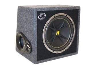 Kicker 07VC124 Single Comp 12 Inch 4 Ohm Subwoofer In Vented Box  Vehicle Subwoofers 