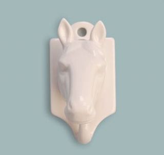 ceramic horse head wall hook by belle & thistle