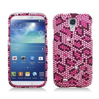 Aimo Wireless SAMSIVPCDI123 Bling Brilliance Premium Grade Diamond Case for Samsung Galaxy S4   Retail Packaging   Pink Leopard Cell Phones & Accessories