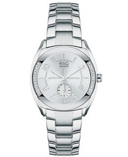 ESQ Movado Watch, Womens Swiss Origin Diamond Accent Stainless Steel Bracelet 28mm 7101424   Watches   Jewelry & Watches