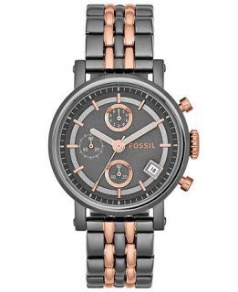 Fossil Womens Chronograph Original Boyfriend Two Tone Stainless Steel Bracelet Watch 38mm ES3386   Watches   Jewelry & Watches