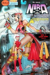 Bill Maus' Nira X Cyber Angel Action Figure with Detachable Cape and Plasma Cannon   Series II Toys & Games