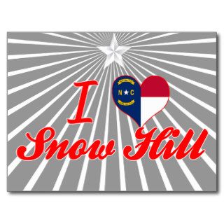 I Love Snow Hill, North Carolina Postcards