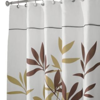 InterDesign Leaves Long Shower Curtain   Brown (