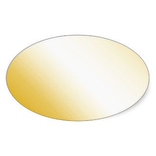 Gold Oval Stickers