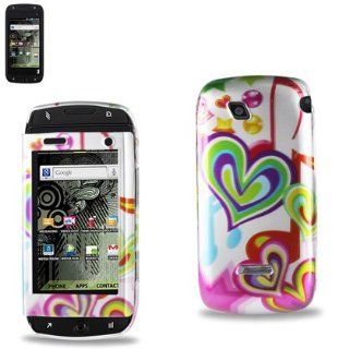 Reiko 2DPC SID4G 119 Durable Snap On Case for Samsung Sidekick 4G   1 Pack   Retail Packaging   Multi Cell Phones & Accessories