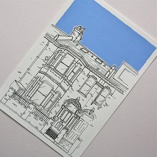 original house portraits on paper by adam regester art and illustration