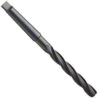 Chicago Latrobe 310 High Speed Steel Core Drill Bit, Black Oxide Finish, Morse Taper Shank, 118 Degree Chamfer Angle