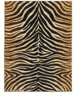 MANUFACTURERS CLOSEOUT Nourison Area Rug, Splendor SPL17 Ivory/Brown 7 6 x 9 6   Rugs