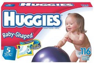 Huggies Baby Shaped Fit Diapers, Size 5, 116 count Health & Personal Care